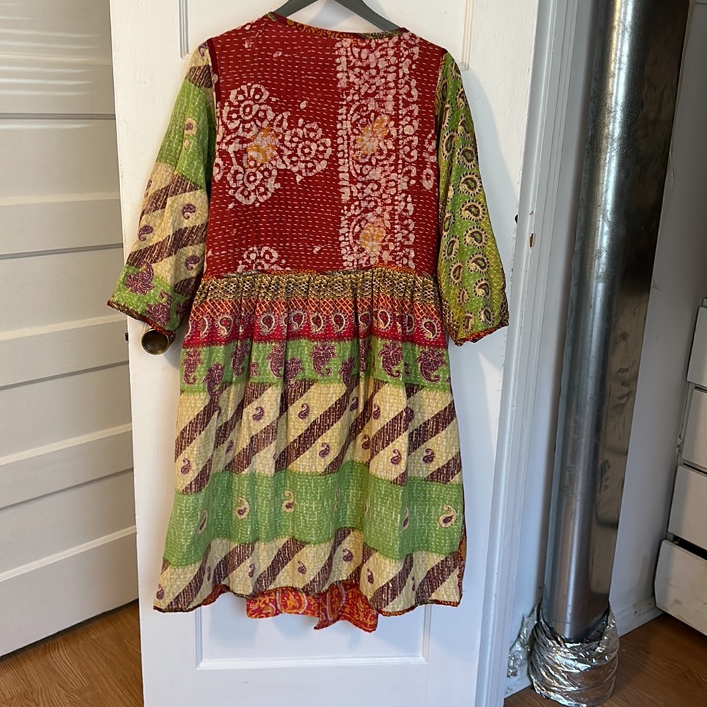 Vintage Boho Wrap Dress